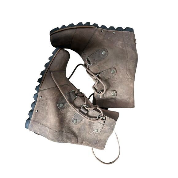 Sorel NL2305 Joan of Arctic Womens Wedge Heel Waterproof Lace Up Boots Size 9.5 - Picture 5 of 5